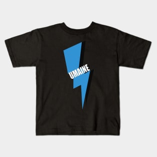 umaine lightning bolt design Kids T-Shirt